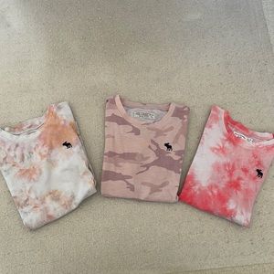 Bundle of three Abercrombie kids shirts